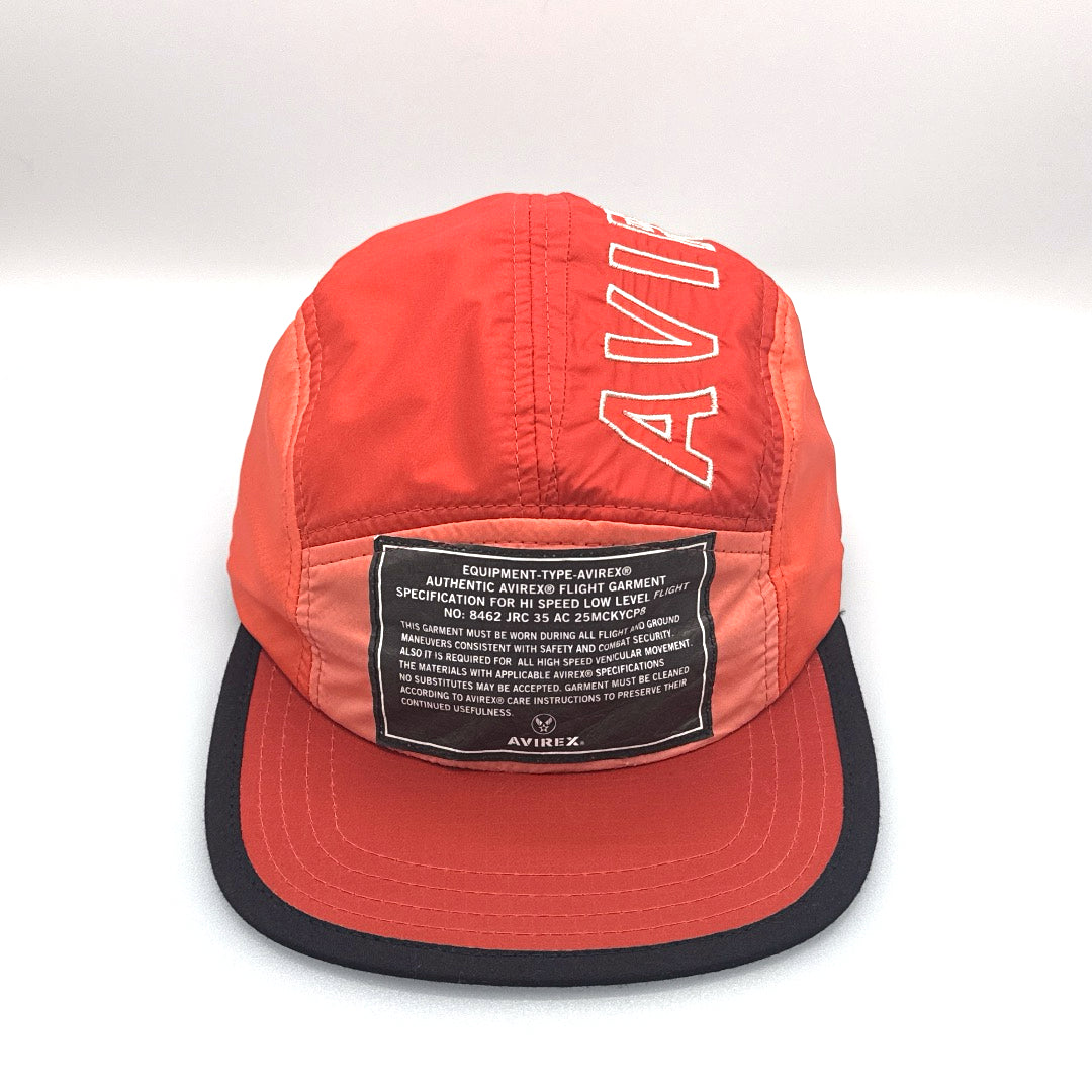 Avirex 5 Panel Hat Ombre Jacket Orange Pt 2 "Upcycling"