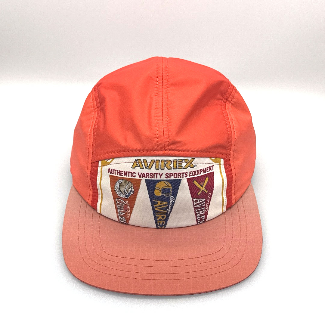 Avirex 5 Panel Hat Ombre Jacket Orange Pt 1 "Upcycling"