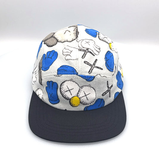 KAWS 5 Panel Hat Seeing/Watching Pattern Tote Bag Pt2 "Upcycling"