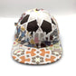 Multi-Colored Chic Tile KITH 5 Panel Hat Pattern with white KITH stitching logo on the front.